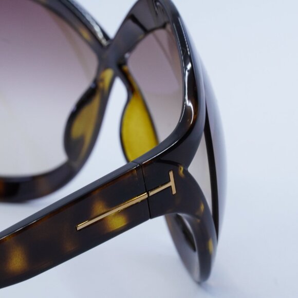 Tom Ford Carine-02 FT0902 52F Sunglasses Havana Butterfly Frame, Brown Lenses - Picture 11 of 12